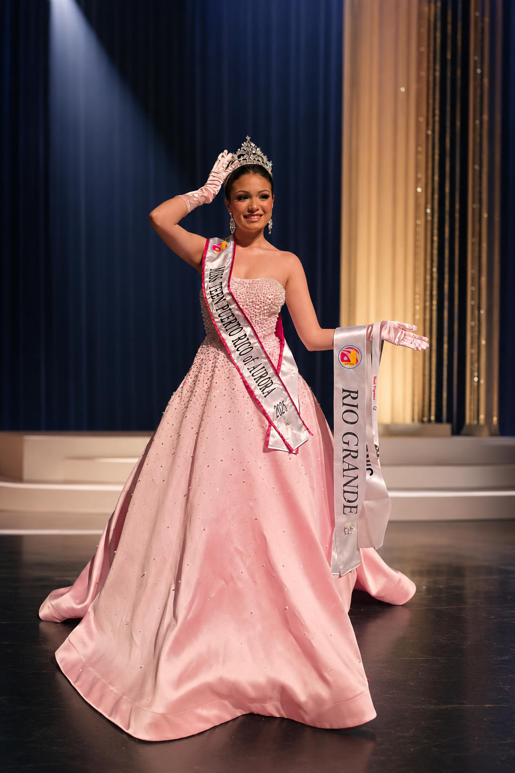 Isabella Lopez celebrates a crowning moment.